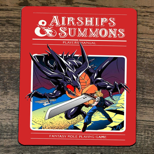 Mouse Pad Airships and Summons Fantasy Role Playing Game Final 7 VII