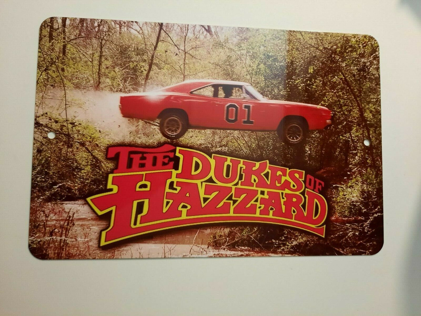 The Dukes of Hazzard General Lee 8x12 Metal Wall Sign