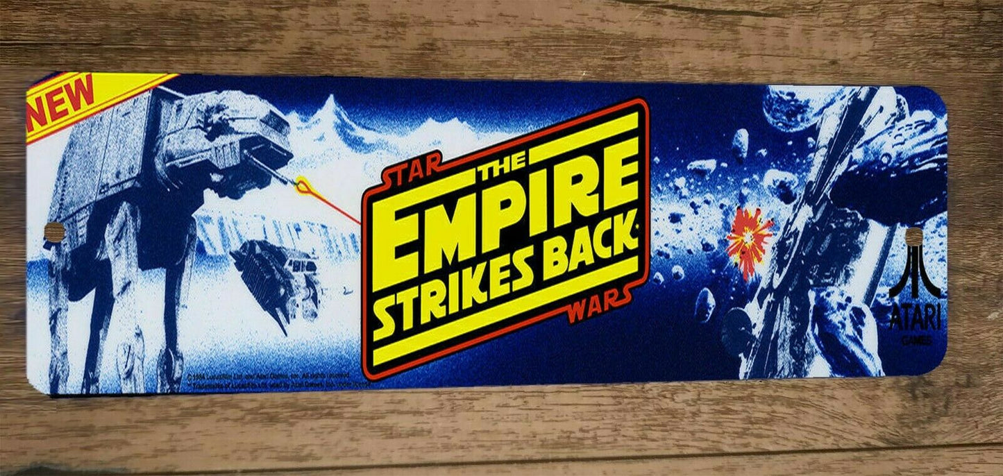The Empire Strikes Back Star Wars Classic Arcade Marquee 4x12 Metal Wall Sign Retro 80s