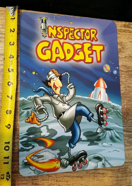 Inspector Gadget Retro 80s Cartoon 8x12 Metal Wall Sign