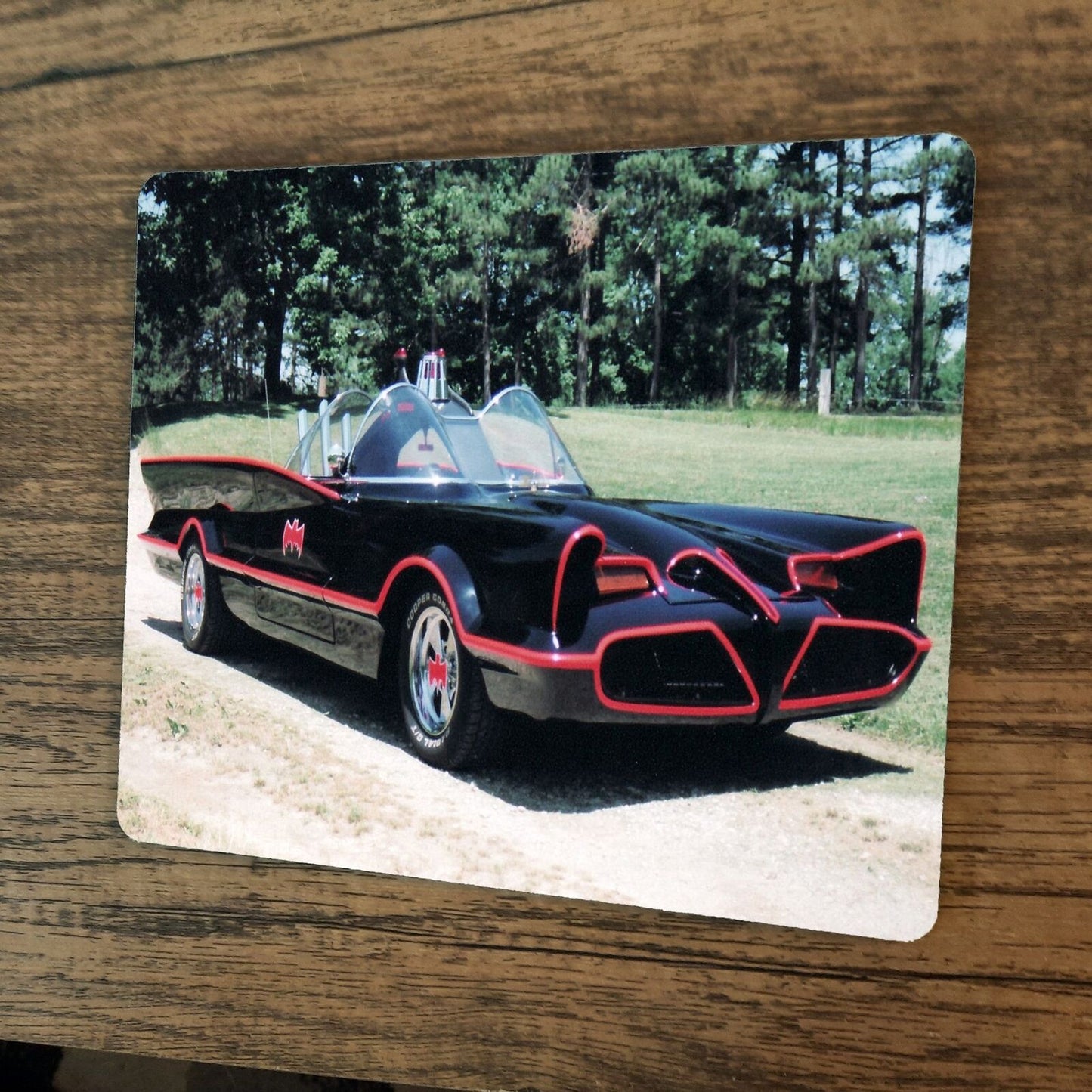 Vintage Classic Batmobile Car Mouse Pad