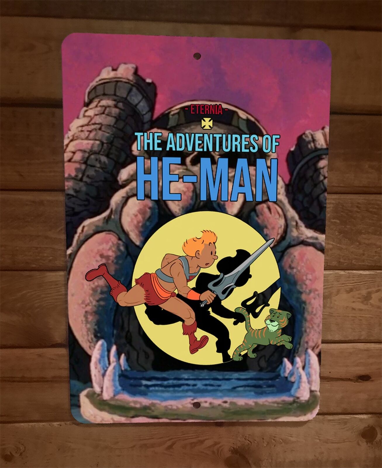 The Adventures of He Man MOTU Masters of the Universe 8x12 Metal Wall Sign