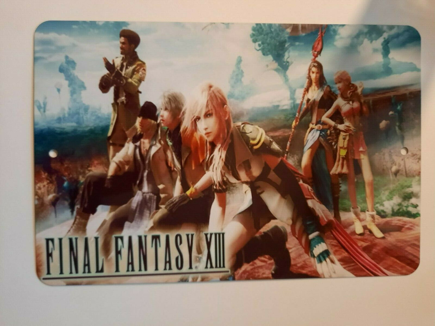 Final Fantasy 13 FFXIII 8x12 Metal Wall Sign Video Game Arcade