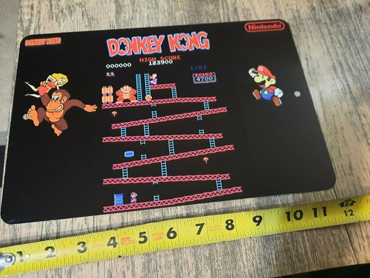 Donkey Kong Arcade Video Game 8x12 Metal Wall Sign
