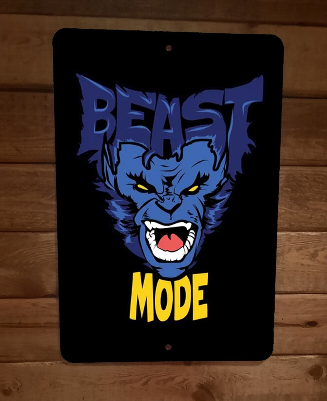 Beast Mode X-Men 8x12 Metal Wall Sign – Sign Junky