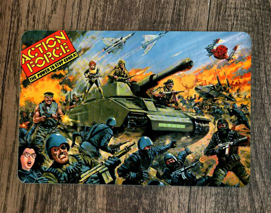 Retro Action Force GI Joe 8x12 Metal Wall Sign Poster