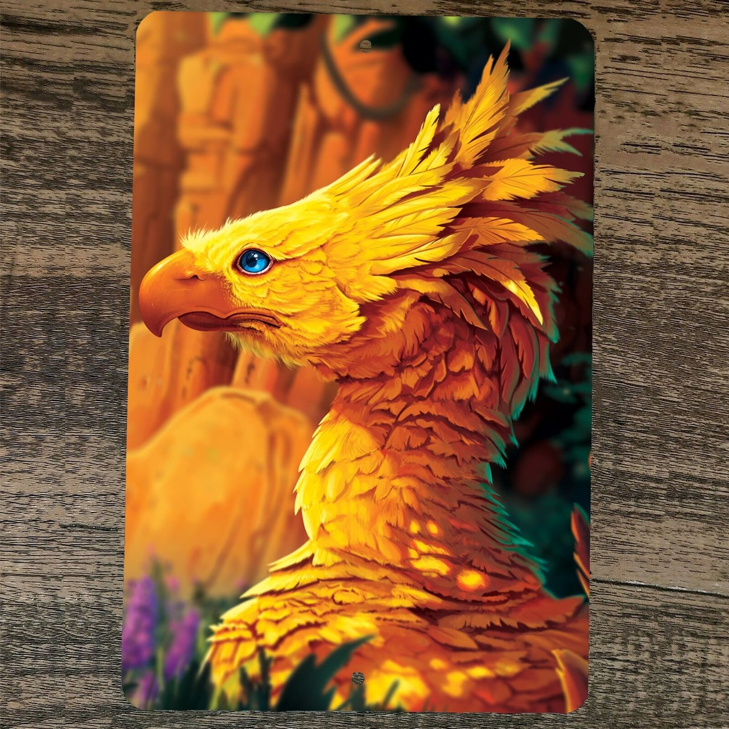 Final Fantasy Chocobo Bird 8x12 Metal Wall Video Game Sign Poster