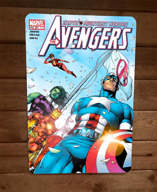 Avengers #61 Comic Cover 8x12 Metal Wall Sign