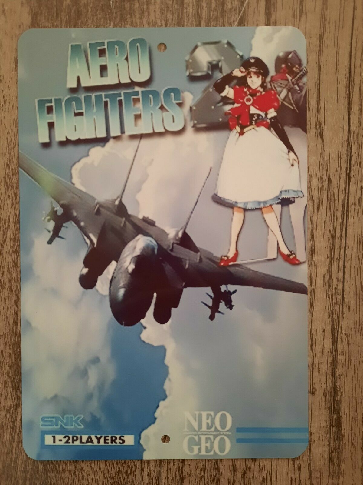 Aero Fighters Video Game 8x12 Metal Wall Sign SNK NEO GEO Arcade