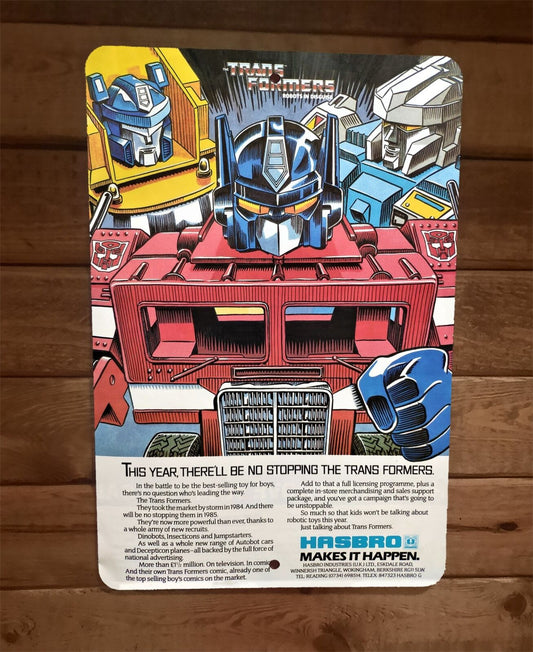 Transformers Vintage Catalog Ad Art 8x12 Metal Wall Sign Poster