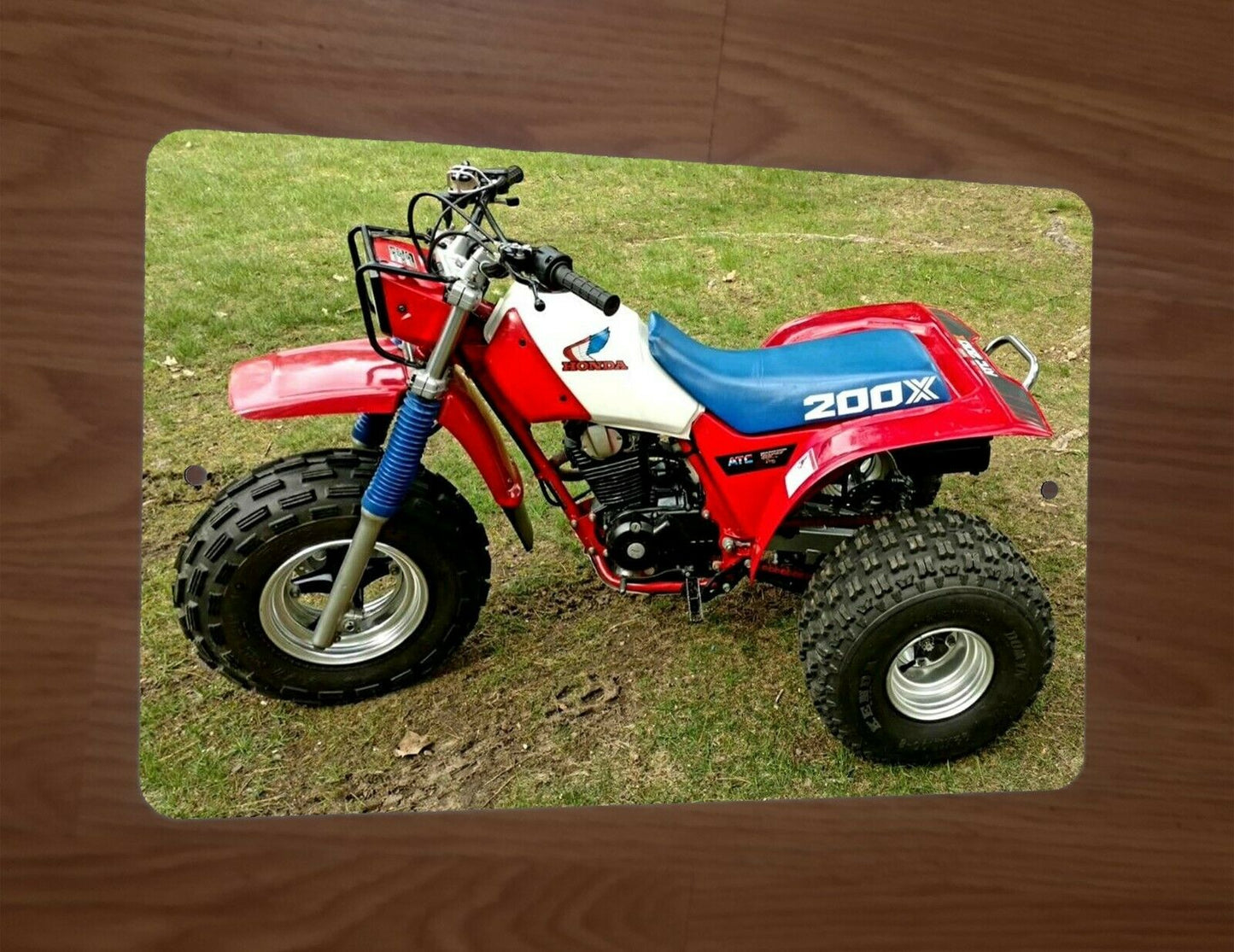 1985 Honda 200x 3 Wheeler ATV Motorcycle Bike 8x12 Metal Wall Sign Garage Poster