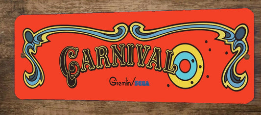 Carnival Arcade Video Game 4x12 Metal Wall Sign Marquee Banner Poster
