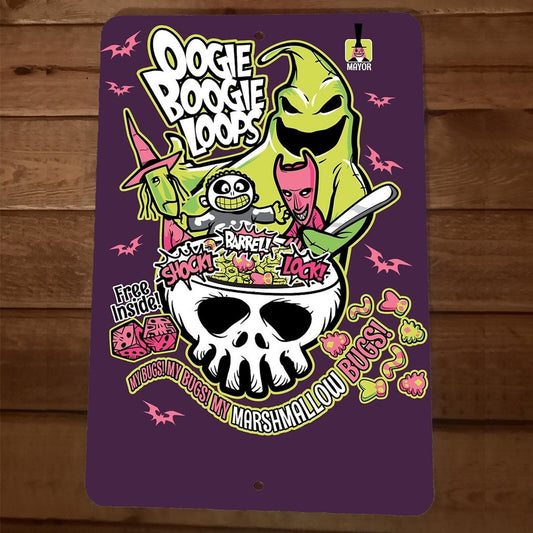 Oogie Boogies Loops Cereal 8x12 Metal Wall Sign Poster