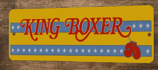 King Boxer Arcade 4x12 Metal Wall Video Game Marquee Banner Sign