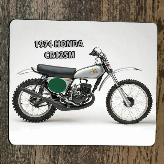Mouse Pad 1974 Honda CR125M Dirt Bike Motocross Motorcycle