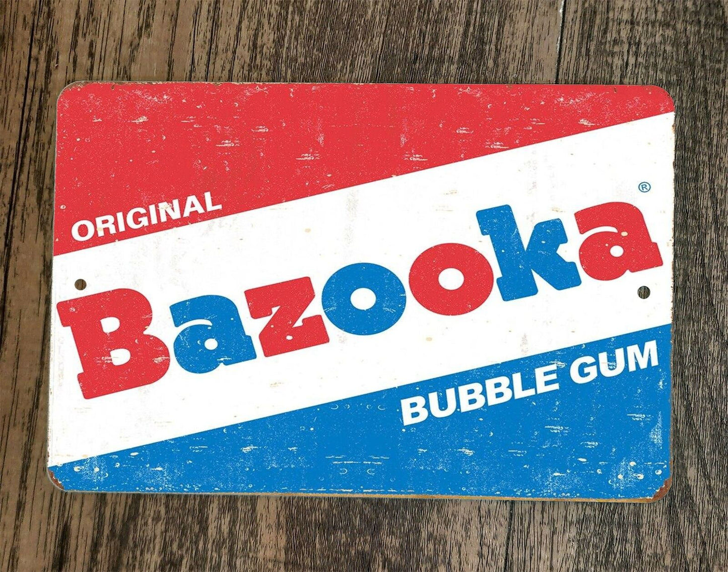 Bazooka Bubble Gum Vintage Look 8x12 Metal Wall Sign Poster