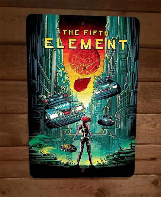 The Fifth Element Comic Art 8x12 Metal Wall Sign Movie Poster
