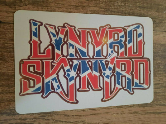 Lynard Skynard 8x12 Metal Wall Sign Music