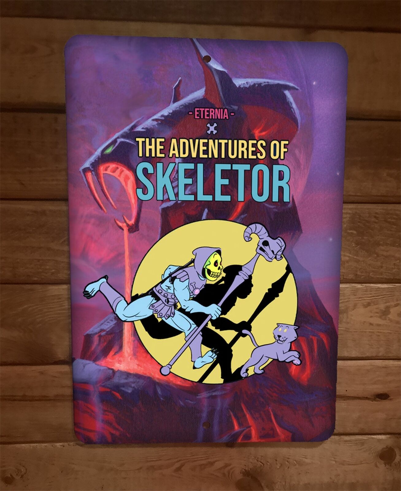 The Adventures of Skeletor MOTU Masters of the Universe 8x12 Metal Wall Sign