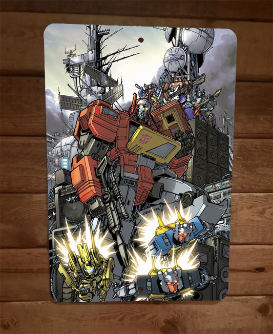 Blaster Tapes Transformers x12 Metal Wall Sign Poster