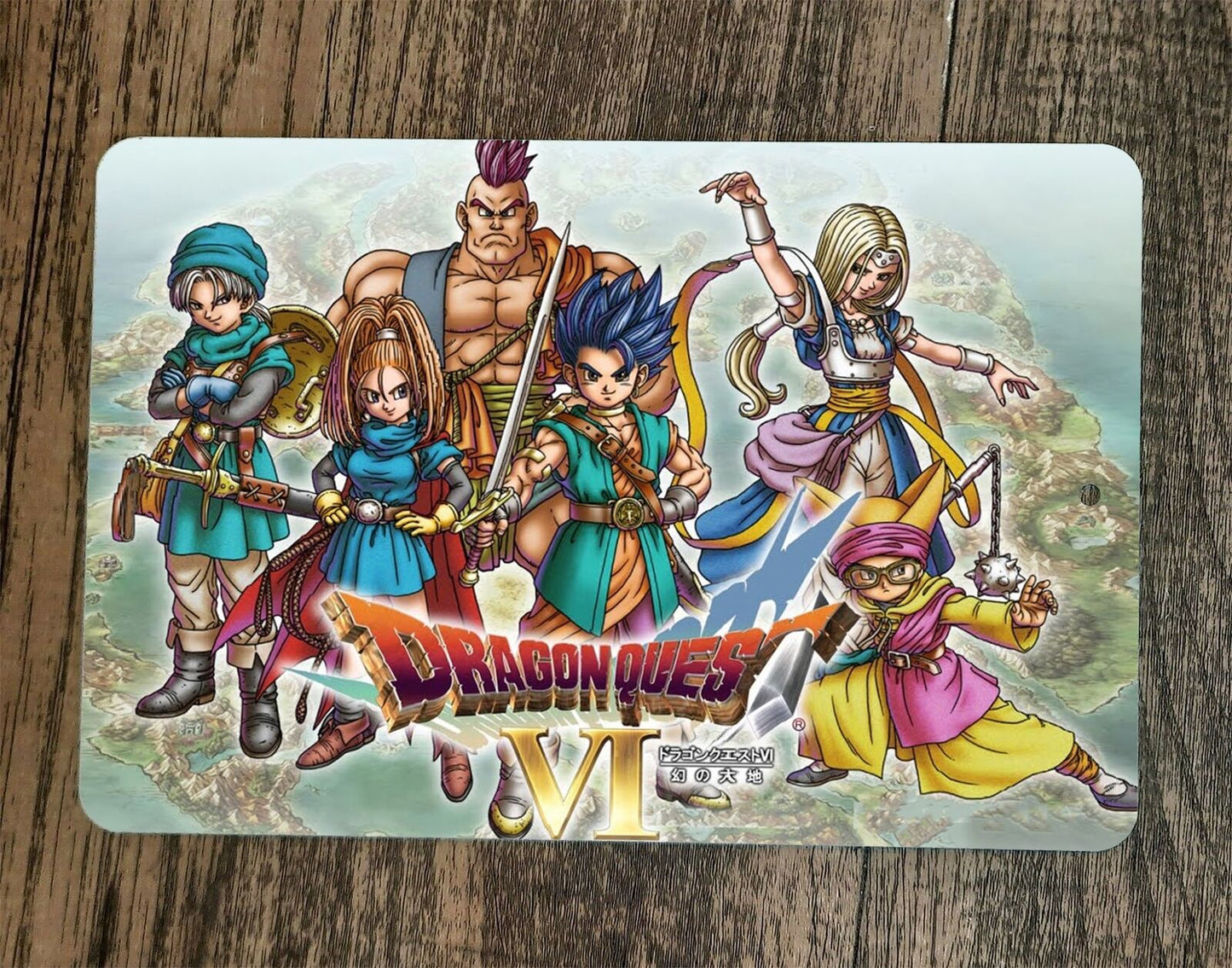 Dragon Quest 6 VI 8x12 Metal Wall Sign Video Game Poster