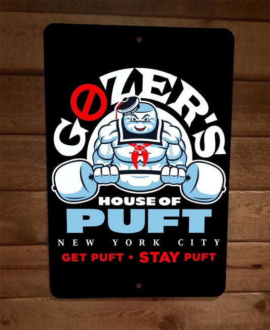 Gozers House of Stay Puft Gym 8x12 Metal Wall Sign Poster Ghostbusters