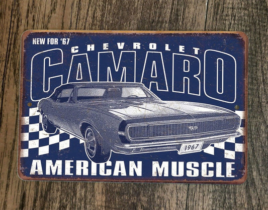 Camaro American Muscle Chevrolet Chevy 8x12 Metal Wall Garage Sign Poster