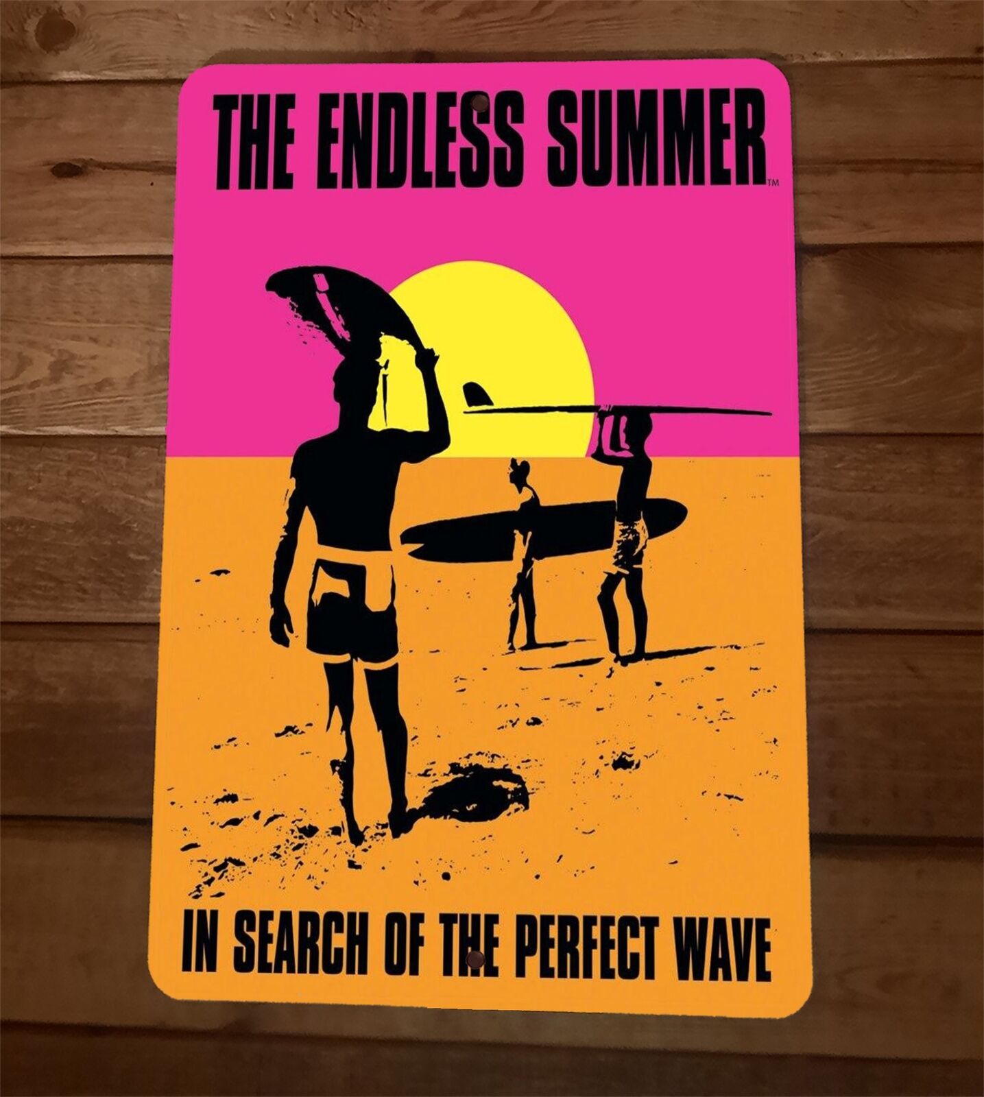 Endless Summer In Search Prefect of the Wave 8x12 Metal Wall Sign Poster