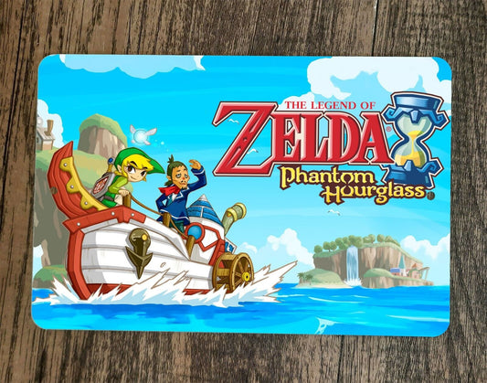 The Legend of Phantom Zelda Hourglass 8x12 Metal Wall Sign Video Game Poster