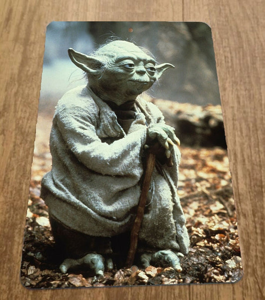 Star Wars Master Yoda Jedi Photo ESB ROTJ 8x12 Metal Wall Retro 80s