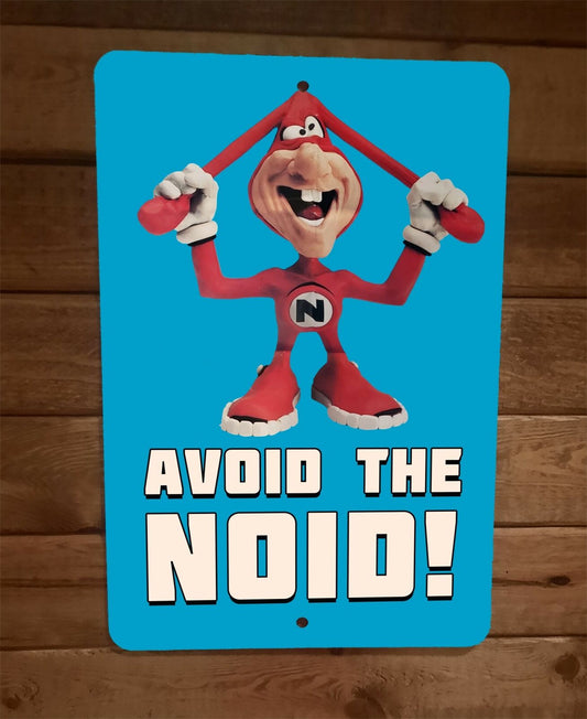 Avoid the Noid 8x12 Metal Wall Sign Retro 80s Dominos Pizza
