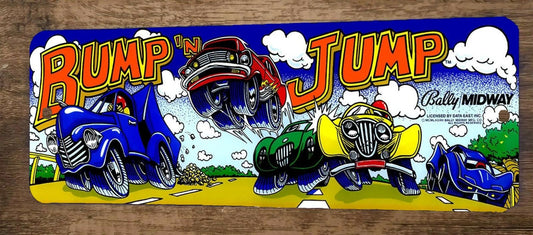 Bump n Jump Arcade Video Game 4x12 Metal Wall Sign Marquee Banner Poster