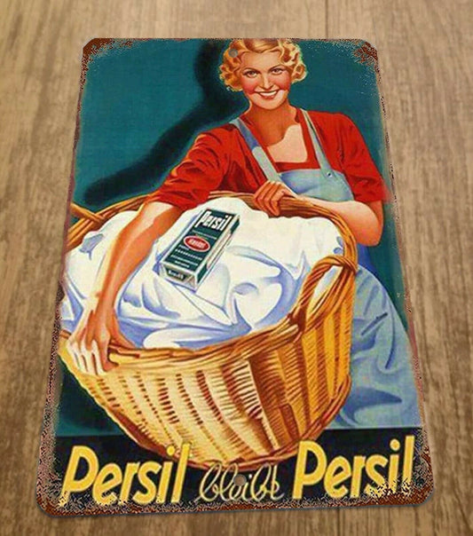 Persil Vintage Laundry Detergent Ad 8x12 Metal Wall Vintage Misc Poster Sign