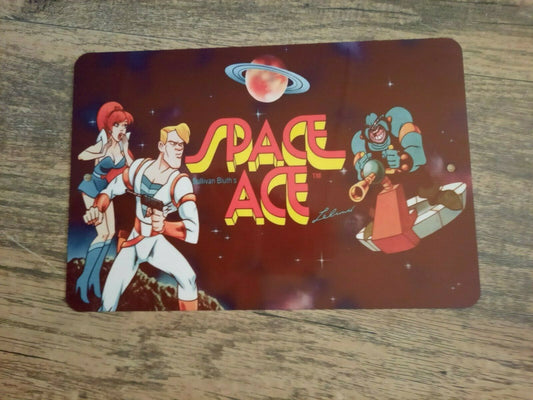 Space Ace Retro 80s Classic Cartoon 8x12 Metal Wall Sign