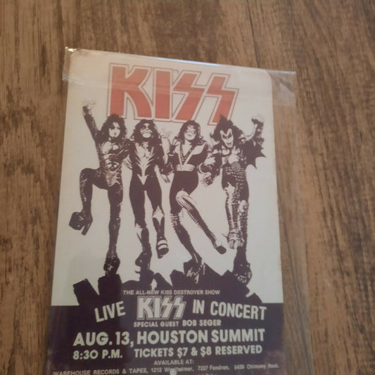 KISS Live In Concert Poster Art 8x12 Metal Wall Sign Music