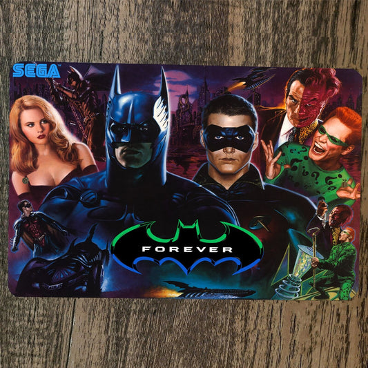 Batman Forever Arcade Video Game 8x12 Metal Wall Sign