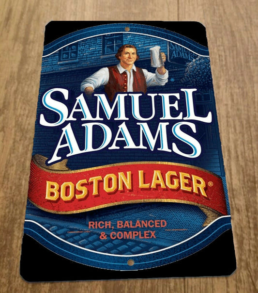 Samuel Adams Boston Lager Beer 8x12 Metal Wall Alcohol Bar Sign