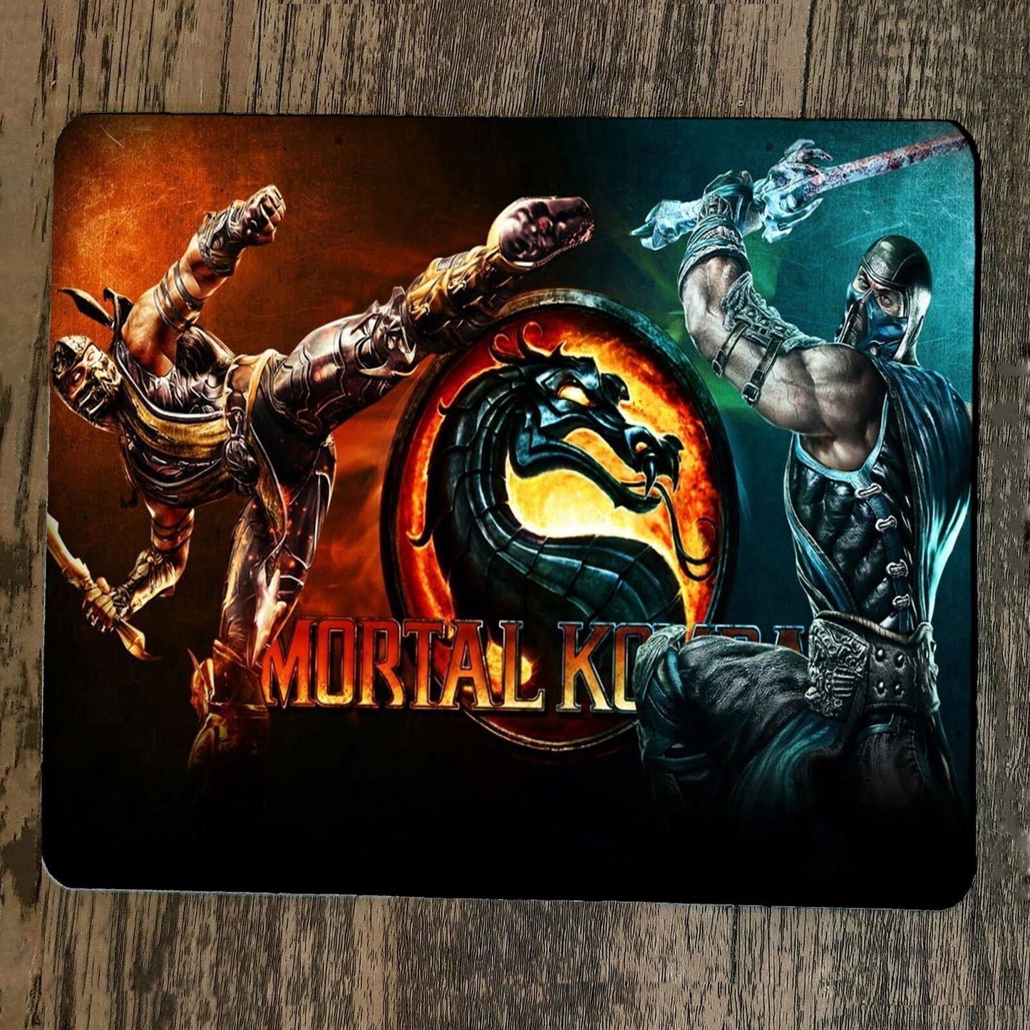 Mouse Pad Sub Zero Scorpion Kombat Mortals Classic Arcade Video Game