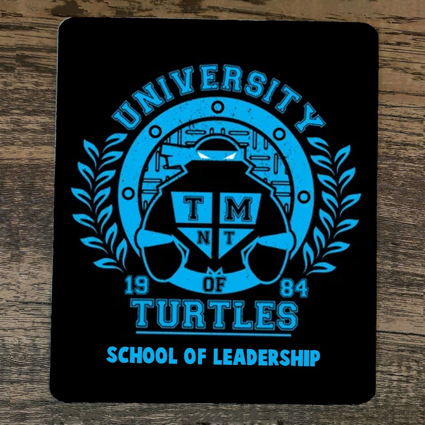 Mouse Pad University of Turtles 1984 School of Leadership TMNT