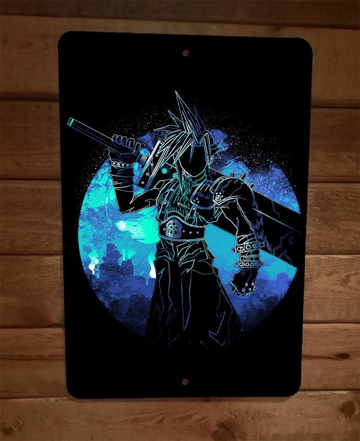 Strife Sign Cloud Strife Final Fantasy 7 FFVII Art 8x12 Metal Wall Video Game Sign ...
