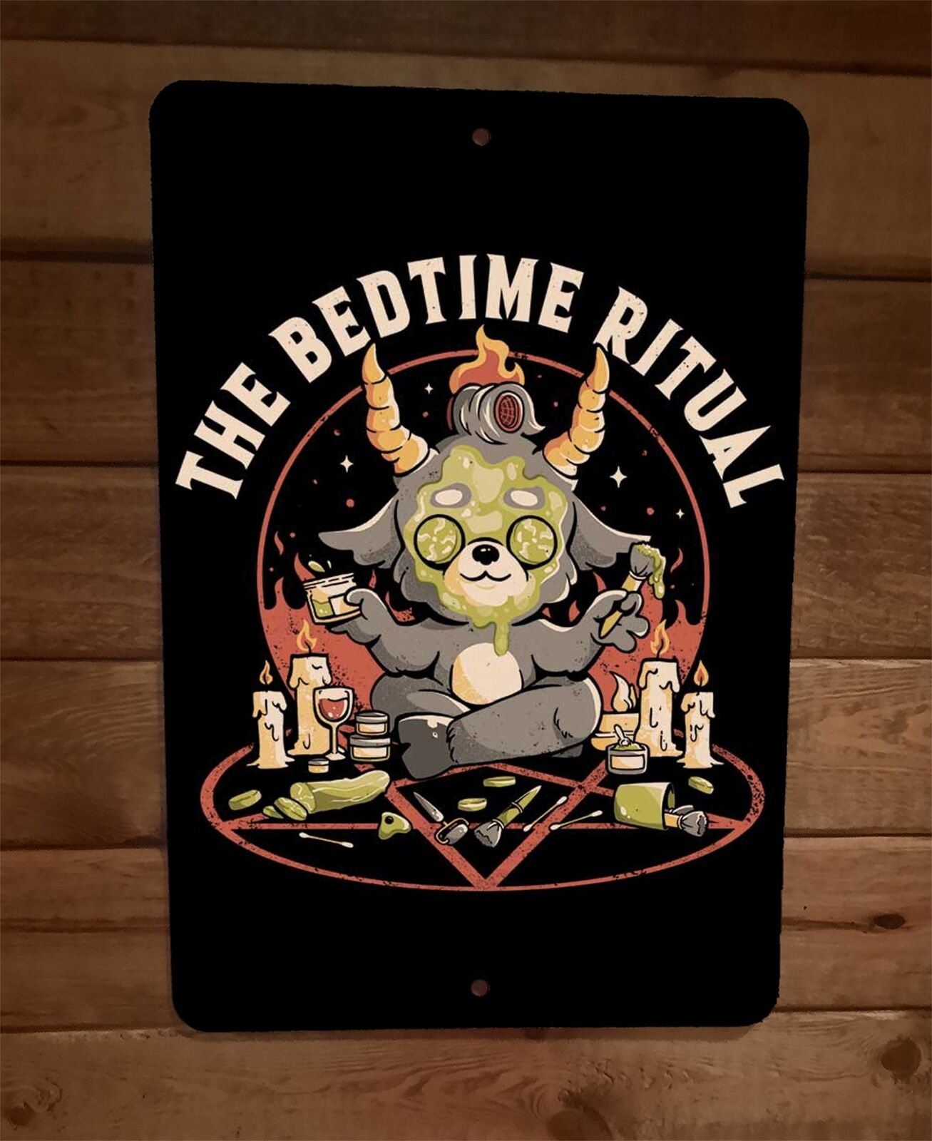 The Bedtime Ritual 8x12 Metal Wall Sign Poster