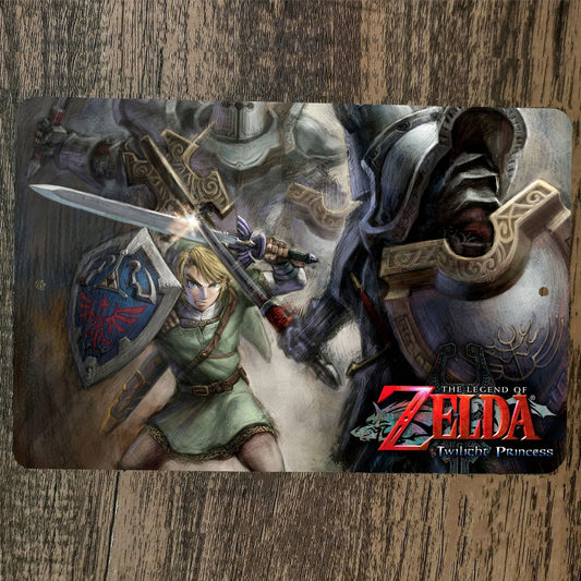 Legend of the Twilight Zelda Princess 8x12 Metal Wall Video Game Sign Poster