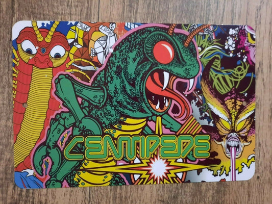 Centipede Classic Arcade Video Game 8x12 Metal Wall Sign