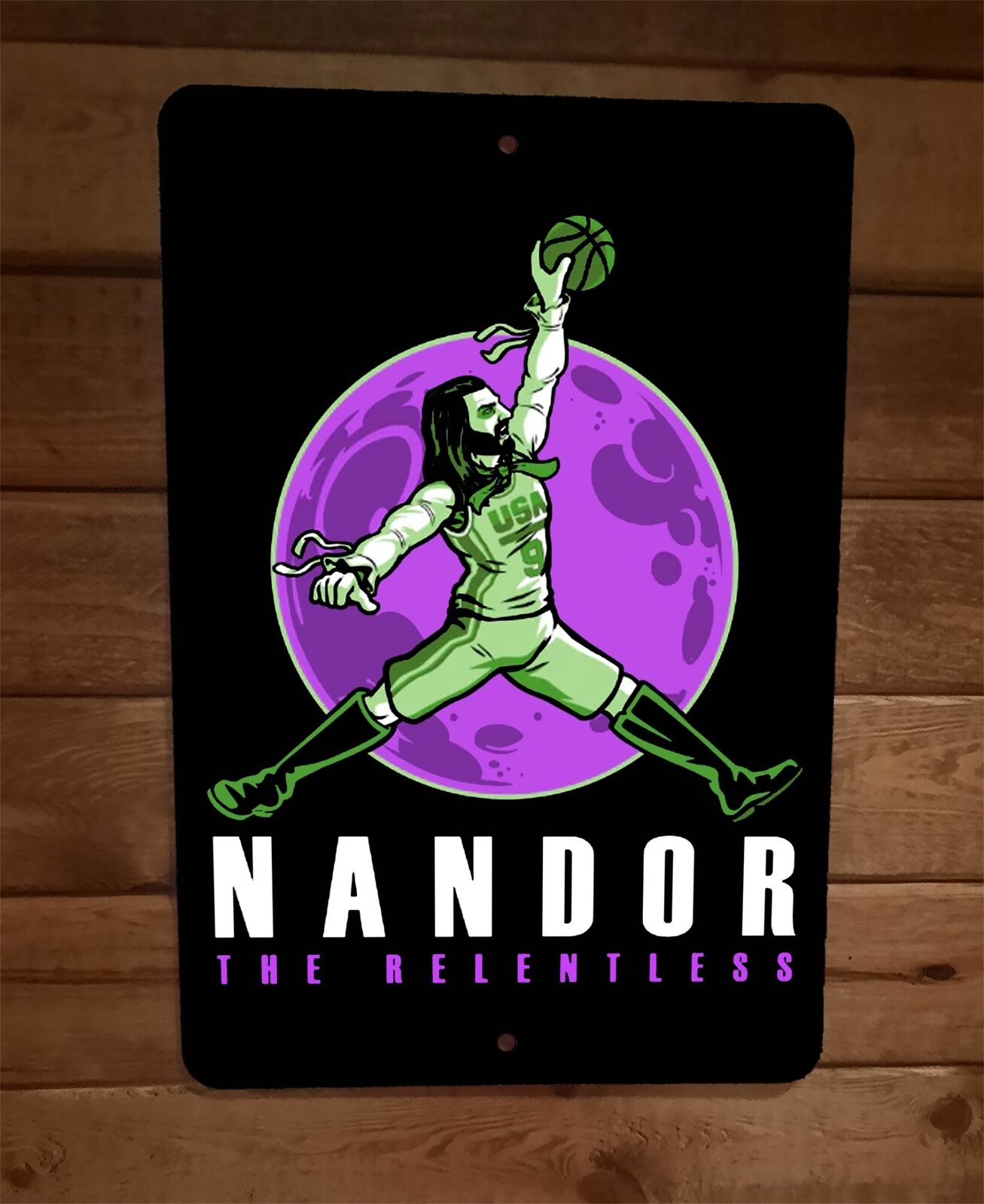 Nandor The Relentless Jordan Air What We Do in the Shadows 8x12 Metal Wall Sign