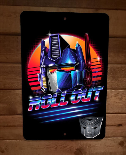 Autobots Rollout Optimus Prime 8x12 Metal Wall Sign Transformers Poster