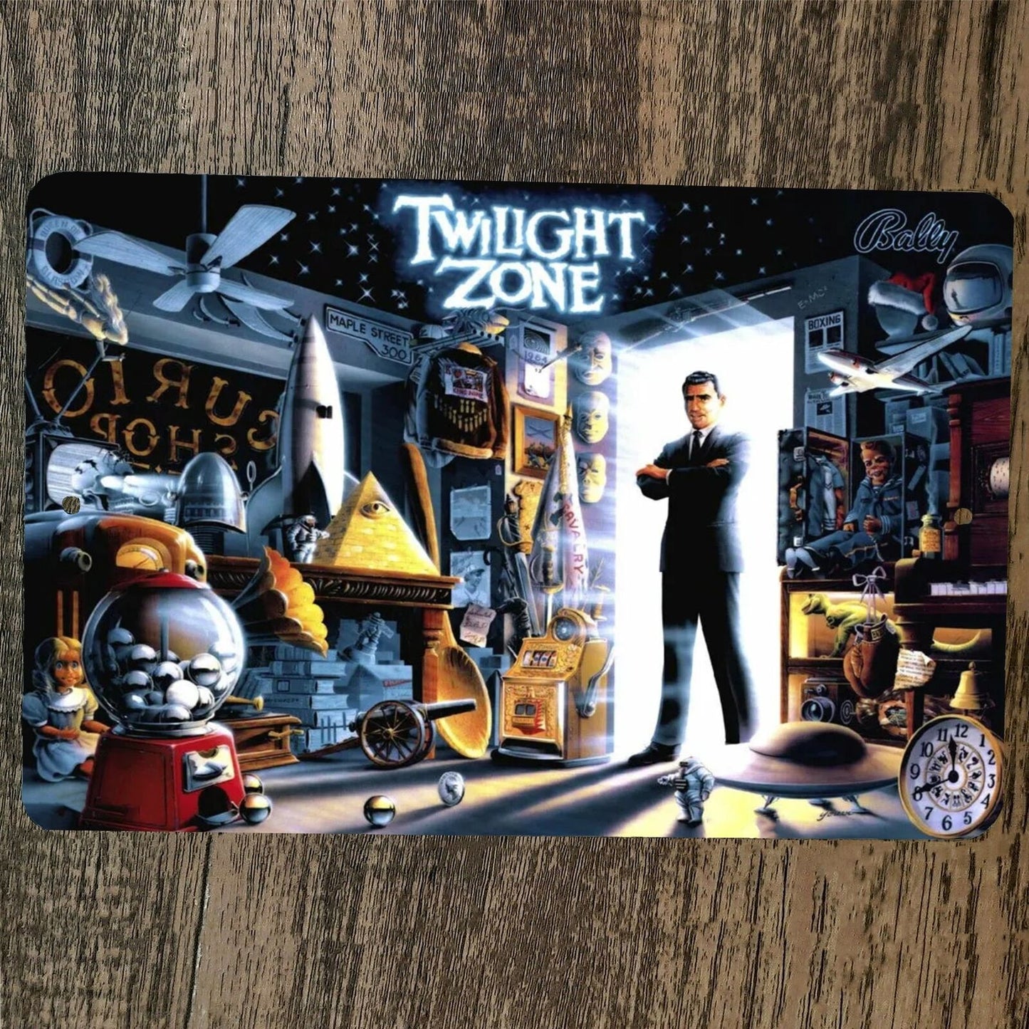 Twilight Zone 8x12 Metal Wall Sign Video Game Arcade Poster
