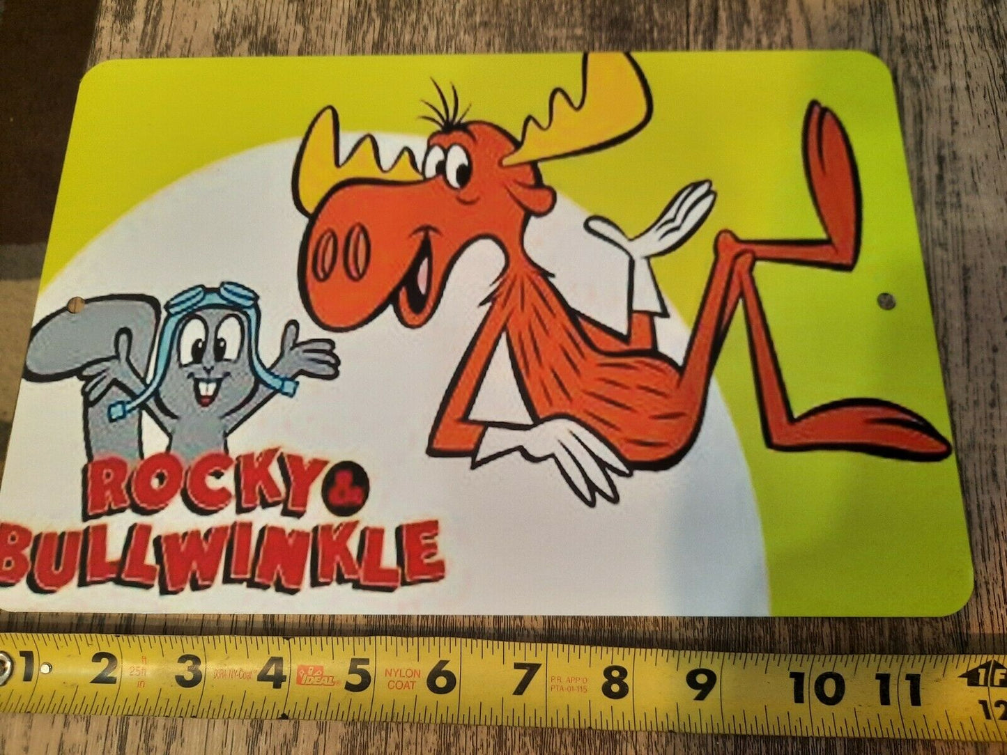 Rocky & Bullwinkle 8x12 Metal Wall Sign Classic Cartoon Hanna Barbera