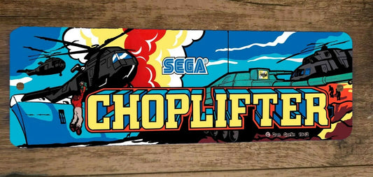 Choplifter Video Game Arcade 4x12 Metal Wall Sign Marquee Banner Retro 80s