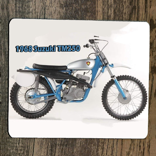 Mouse Pad 1968 Suzuki TM250 Motocross Dirt Bike Motorcycle