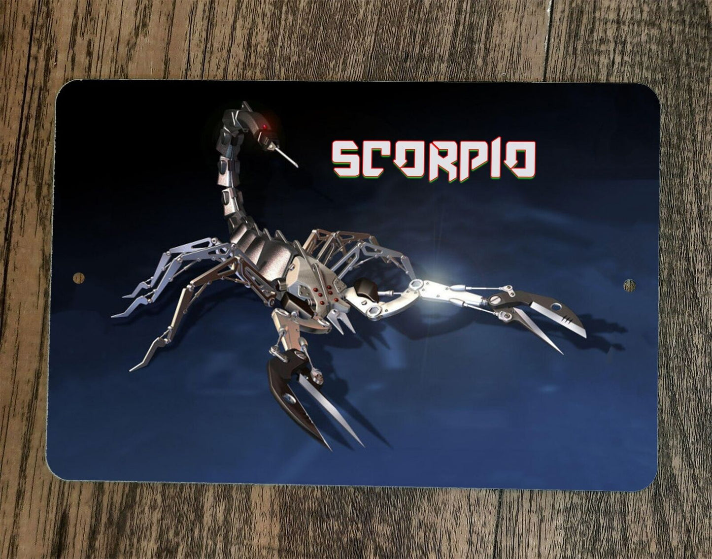 Scorpio Scorpion 8x12 Metal Wall Zodiac Astrology Sign